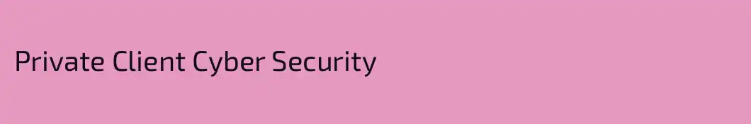 Private Client Cyber Security